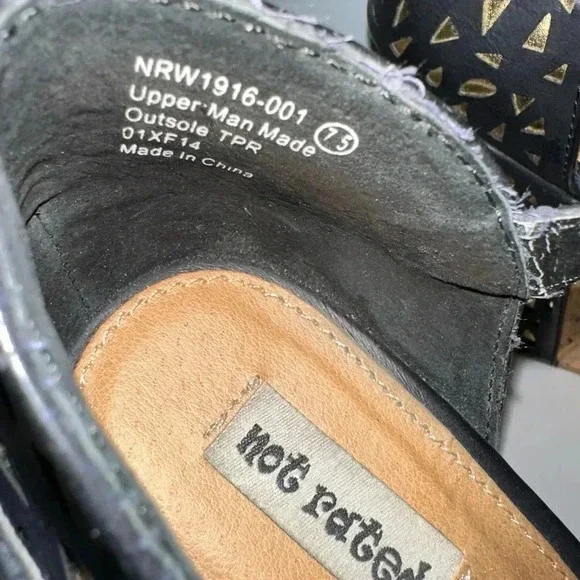 Women's Not Rated Black Wedges Size 7.5 - Picture 5 of 11